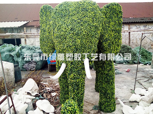 绿雕仿真植物大象
